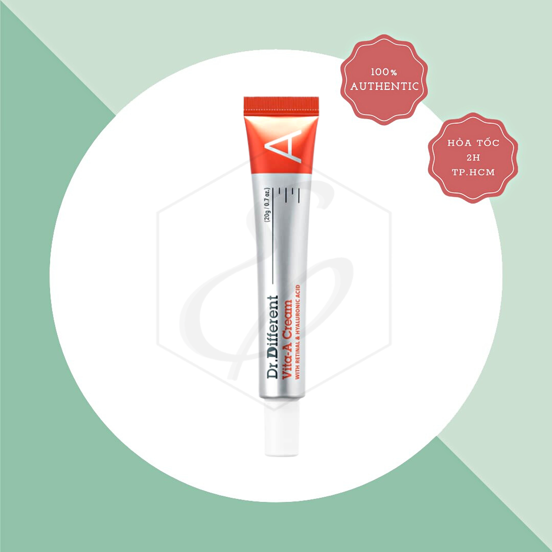 Kem dưỡng trẻ hóa, tái tạo da Dr.Different Vita-A Cream Forte Retinal Night Cream 0.05% - 20g